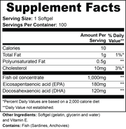 Omega-3 EPA 180mg + DHA 120mg
